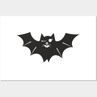 Bat (black solid) Posters and Art